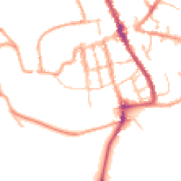 Daytime road noise heatmap for SY8 1BJ