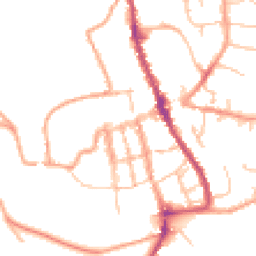Daytime road noise heatmap for SY8 1BP