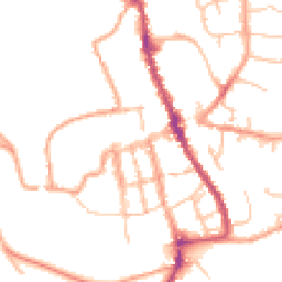 Daytime road noise heatmap for SY8 1BY