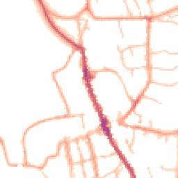 Daytime road noise heatmap for SY8 1DA