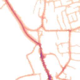 Daytime road noise heatmap for SY8 1EA