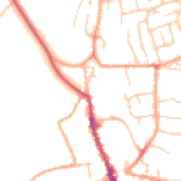 Daytime road noise heatmap for SY8 1EB