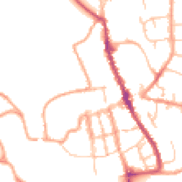 Daytime road noise heatmap for SY8 1ED