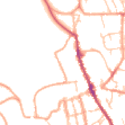 Daytime road noise heatmap for SY8 1EE