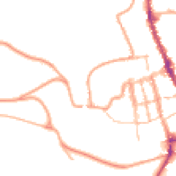 Daytime road noise heatmap for SY8 1EG