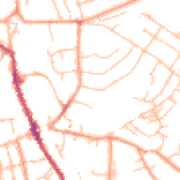 Daytime road noise heatmap for SY8 1ET
