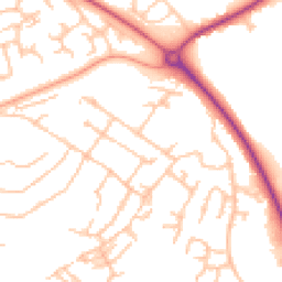 Daytime road noise heatmap for SY8 1HU