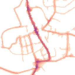 Daytime road noise heatmap for SY8 1NP