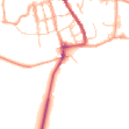 Daytime road noise heatmap for SY8 1PJ
