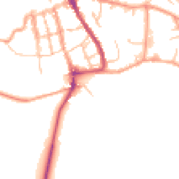 Daytime road noise heatmap for SY8 1PP