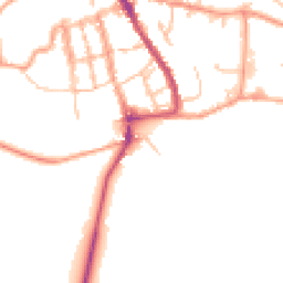 Daytime road noise heatmap for SY8 1PW