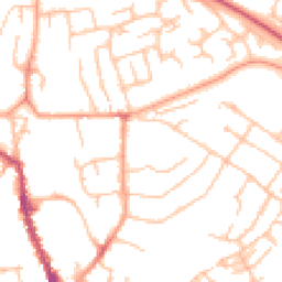 Daytime road noise heatmap for SY8 1QY