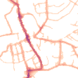Daytime road noise heatmap for SY8 1RU
