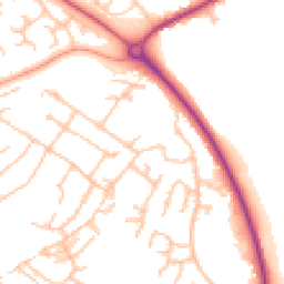 Daytime road noise heatmap for SY8 1TH