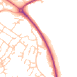 Daytime road noise heatmap for SY8 1XP