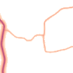 Daytime road noise heatmap for SY8 2AE