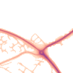 Daytime road noise heatmap for SY8 2BH