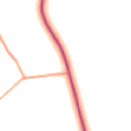 Daytime road noise heatmap for SY8 2BS