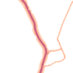 Daytime road noise heatmap for SY8 2DF