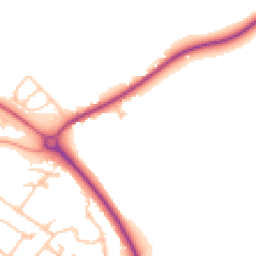 Daytime road noise heatmap for SY8 2DR