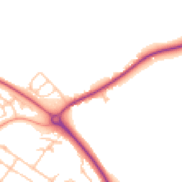 Daytime road noise heatmap for SY8 2DS