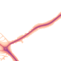 Daytime road noise heatmap for SY8 2DT