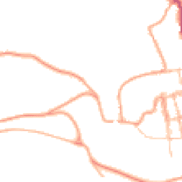 Daytime road noise heatmap for SY8 2JE