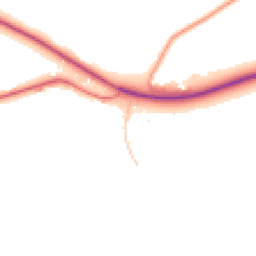 Daytime road noise heatmap for SY8 2JP