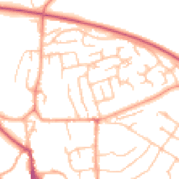 Daytime road noise heatmap for SY8 2NN