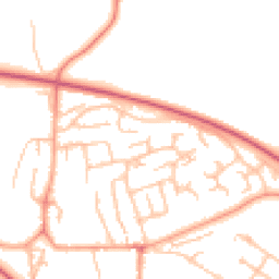 Daytime road noise heatmap for SY8 2PD