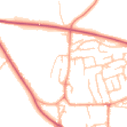 Daytime road noise heatmap for SY8 2PS