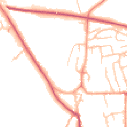 Daytime road noise heatmap for SY8 2QD