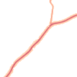 Daytime road noise heatmap for SY8 3EG