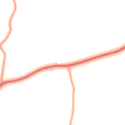 Daytime road noise heatmap for SY8 3EQ