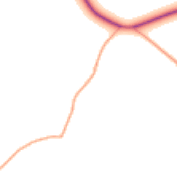 Daytime road noise heatmap for SY8 3HA