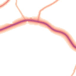 Daytime road noise heatmap for SY8 3HB