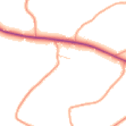 Daytime road noise heatmap for SY8 3HU