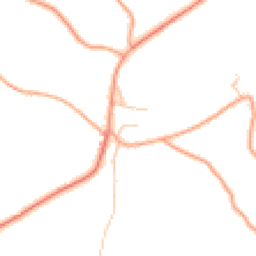 Daytime road noise heatmap for SY8 3JA