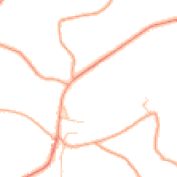 Daytime road noise heatmap for SY8 3JR