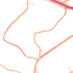 Daytime road noise heatmap for SY8 3JT