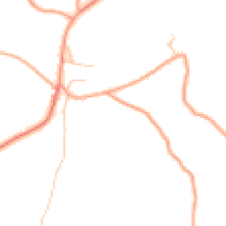 Daytime road noise heatmap for SY8 3LH