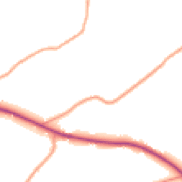 Daytime road noise heatmap for SY8 3PQ