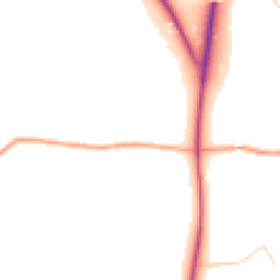 Daytime road noise heatmap for SY8 4AE