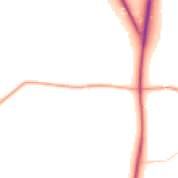 Daytime road noise heatmap for SY8 4AF