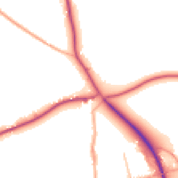 Daytime road noise heatmap for SY8 4AL