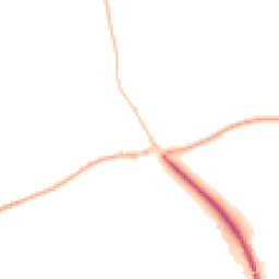 Night-time road noise heatmap for SY8 4AL