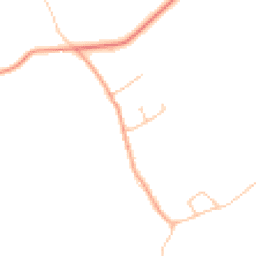 Daytime road noise heatmap for SY8 4BZ