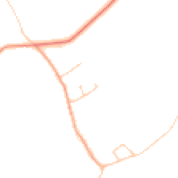 Daytime road noise heatmap for SY8 4DA