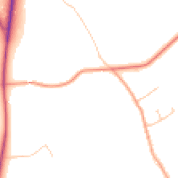 Daytime road noise heatmap for SY8 4DH