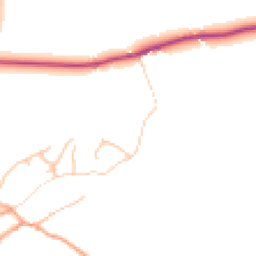 Daytime road noise heatmap for SY8 4DW